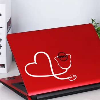 Juokinga, Gydytojas, Slaugytoja, Stetoskopas Siena Lipdukas Laptop Notebook šaldytuvas Art Wall Vinilo Decal Namų Puošybai