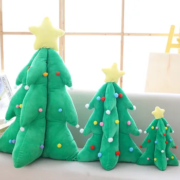 Kalėdų Dovanos ChristmasTree Pliušiniai Žaislai Santa Claus Vaikų PillowsSoft Medžiaga Lėlės Žalia TreeChristmas Žaislas 