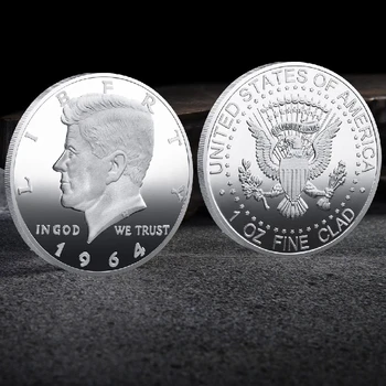 Jungtinės amerikos valstijos Kennedy 35-je Amerikos Prezidentas Aukso Sidabrą, Monetas, Suvenyrai ir Dovanos, Namų Dekoracijas Proginės Monetos