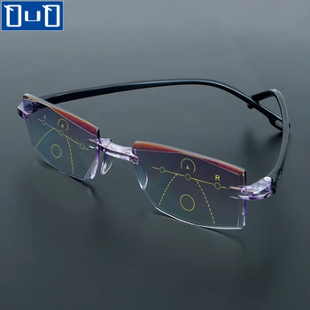 Diamond-cut Taškus Akiniai Skaitymui Progressive Multifocal Presbyopia Akiniai Mėlynos Šviesos Blokavimas Kompiuterio Akiniai +1.0~+4.0