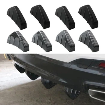 1/4 Transporto priemonės pakeitimo universaliųjų automobilių anglies pluošto modelis modifikuotų ryklių pelekų galinis spoileris automobilio galinio buferio lip difuzorius