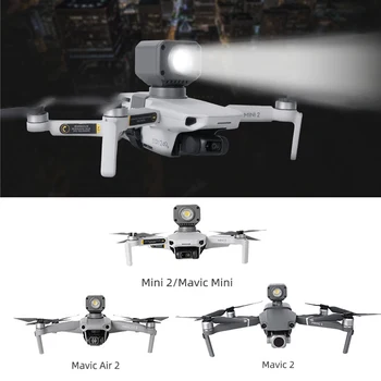Už DJI Mavic Mini 2 SE Air2S Drone Naktį Skrydžio LED Šviesos Fotografija Užpildyti Lempos Žibintuvėlis Saugos Laikiklis Oro 2 Priedai