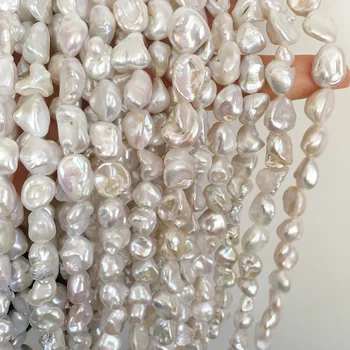 AA keshi perlų karoliukus,100% Pobūdžio gėlo vandens prarasti pearl su baroko formos,9-10 mm keshi perlų vieną kryptį, apie 37 perlai
