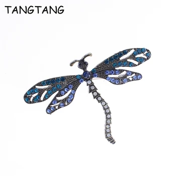 TANGTANG Dragonfly Sagė Antikvariniai Bronzos Apkalos Sagės Ir Smeigtukai Papuošalai Derliaus Bijoux Ornamentu Priedai OLIS Dovana Pin 2020 m.