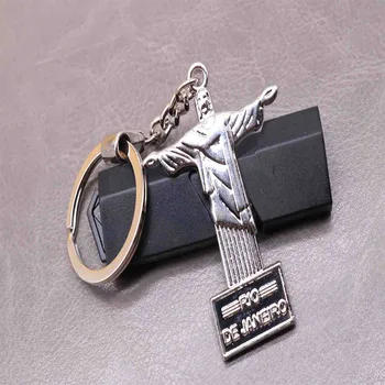 Brazilija Jėzaus Kryžiaus Amuletas Keychain, Brazilija Jėzaus Kryžiaus Keychain, Automobilių Raktų Žiedas