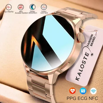 2022 NFC Smart Watch Vyrų 390*390 Ekrano GPS Judėjimo Takelį Sporto Laikrodžiai Moterims Įkrauti Belaidžiu ryšiu 