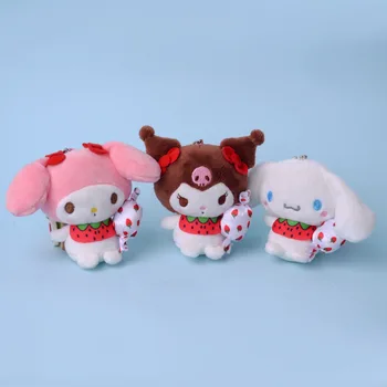 Sanrio Kawali Kuromi Hello Kitty Mano Melodija Cinnamoroll Pagalvę Pliušiniai Žaislai, saldainiai Plushie Keychain Įdaryti Lėlės Vaikams dovanų