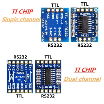 Single/dual channel RS232 SP3232 TTL į RS232 modulis į RS232 TTL mirksintis linijos nuoseklųjį prievadą modulis Pakrovimas, aukso valdyba