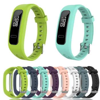 Dirželis Huawei Honor Band 4 važiuojamosios Juostos 4e 3e Minkšto Silikono Pakeitimo Žiūrėti Watchband Smartwatch Apyrankės Apyrankės