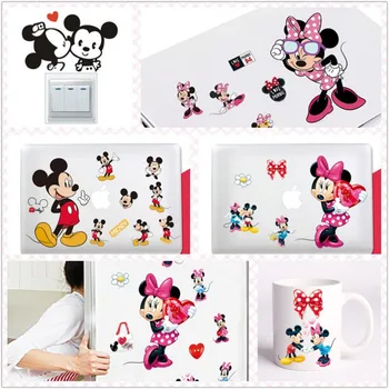 Animacinių Filmų Mielas Mickey Minnie Mouse Balionas Sienų Lipdukai Lipdukai, Vaikų Kambarys Kūdikio Miegamojo Sienos Meno Parkas Plakatas Darželio Pramogų