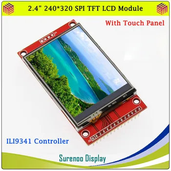 2.4 colių, 320*240 SPI Serijos TFT LCD Modulis Ekranas su lietimui Vairuotojo IC ILI9341 už MCU